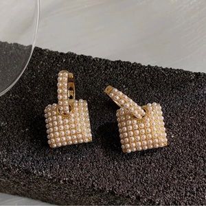 Freshwater Pearl Dangle Hoop Earrings